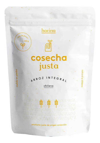 Pack Harina Arroz Integral Cosecha Justa Sin Gluten