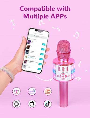 Juguetes Amazmic Para Niñas, Karaoke Karaoke Micrófono Micró