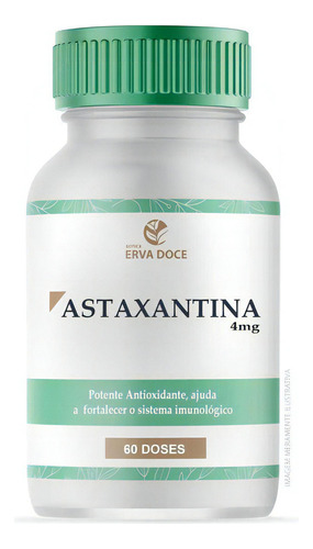 Astaxantina 4mg Com 60 Doses