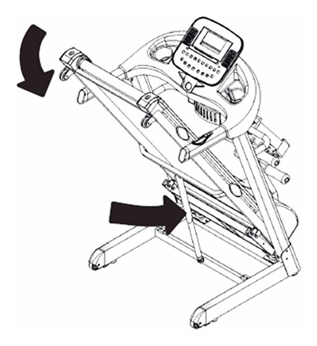 Cinta de correr eléctrica Expert Fitness MSG-8002 220V - 240V color negro
