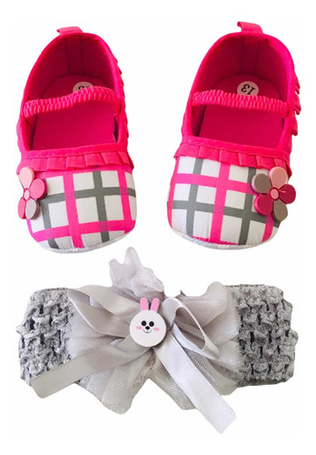 Zapatos Importados Para Bebé Con Cintillo 13 A 18 Meses