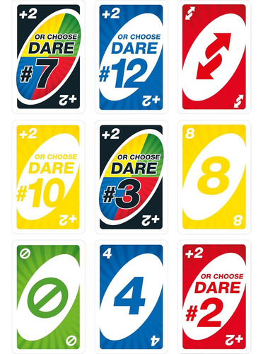 Juego De Cartas Uno Dare Mattel Con Desafíos Divertidos