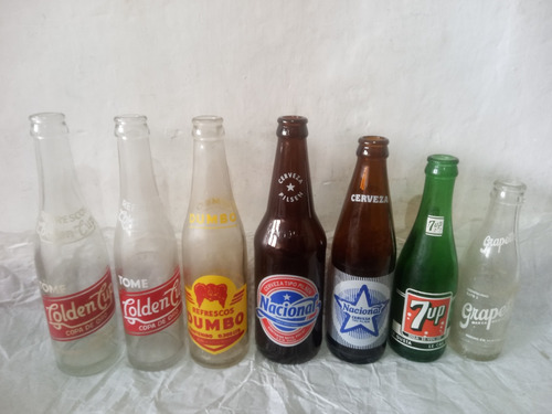 Botellas Antiguas Colección Refrescos Cerveza Conservadas 