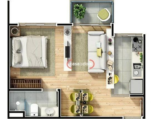 Imagem 10 de 14 de Apartamento À Venda, 37 M² Por R$ 340.000,00 - Jardim Portal Da Colina - Sorocaba/sp - Ap0645