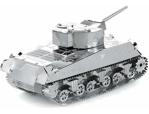 Fascinations Metal Earth Sherman Tank 3d Metal Model Kit