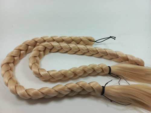 Par De Trenzas Cabello Sintético 55 Cm Rubio