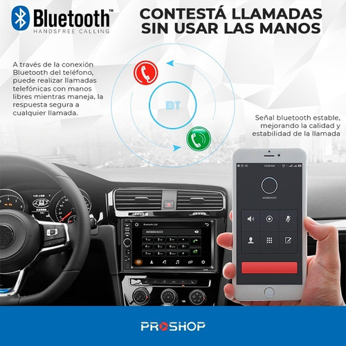 Imagen 2 de 10 de Stereo Auto 2 Din 7018b Pantalla 7 Tactil Bt + 4 Parlantes !