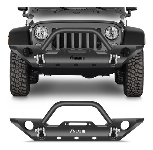 Findauto Parachoque Delantero Para Jeep Wrangler Jk Acero D