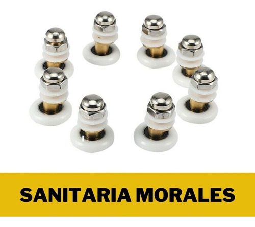 Ruedas Para Mampara De Baño Eje De Bronce