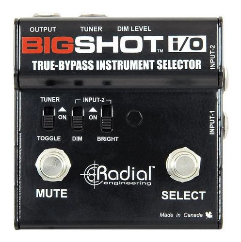 Pedal Selector Foot Switch Radial Engineering Big Shot I/o T