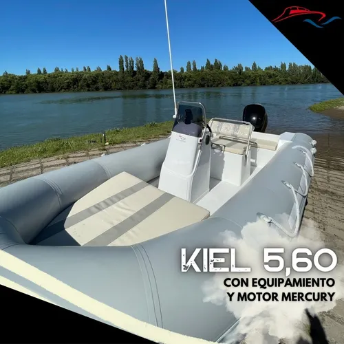 Gomón Semirrigido Kiel 5,60 Con Motor Mercury 115 Elpt 4t