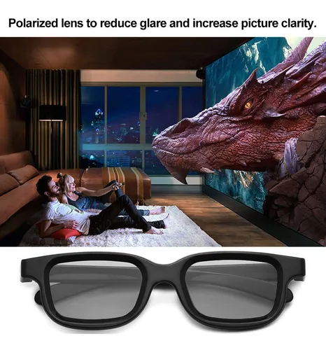 Vq163r Lentes 3d Polarizadas Pasivo Para 3d Tv Real 3d Cuotas