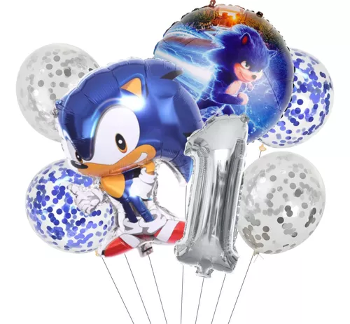 Set de mini globos Sonic x 3 - AIRE objetos decorativos