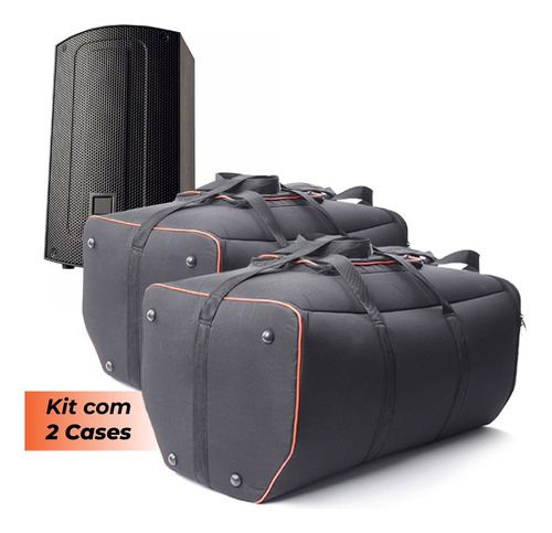 Kit 2 Case Bolsa Bag Capa P/ Jbl Max 15 Resistente Premium