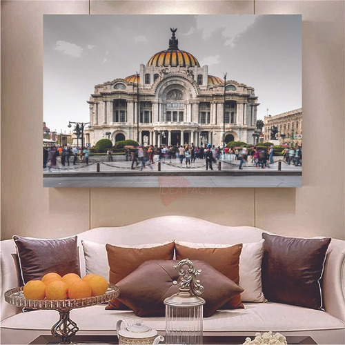 Cuadro Ciudad México Bellas Artes Canvas Grueso 140x90 Cmb4