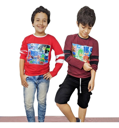 Buzos Niños Infantil Versi Estilo Estampado Camiseta Moda