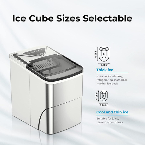 Encimera Para Hacer Hielo, Función De Autolimpieza, Máquina