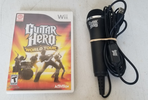 Guitar Hero World Tour Con Microfono Para Wii Formato Fisico