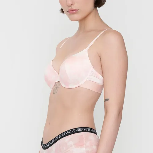 Sostén Mujer Push Up Copa C Coral Tie Dye Corona