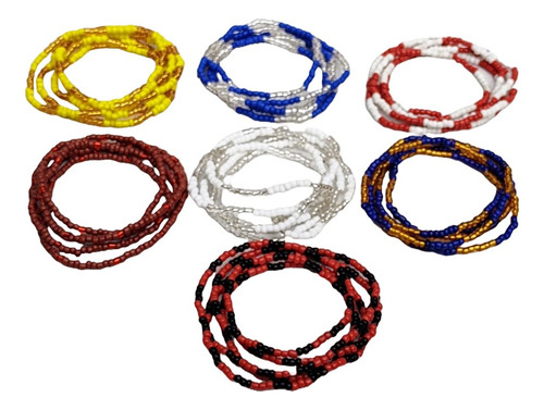 Collares Y Pulseras Santería Oya Oshun Yemaya Elegua 14 Pz