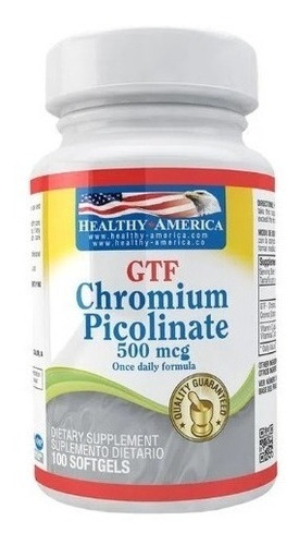 Gtf Chromium 500mcg 100 Softgels He - Unidad a $459