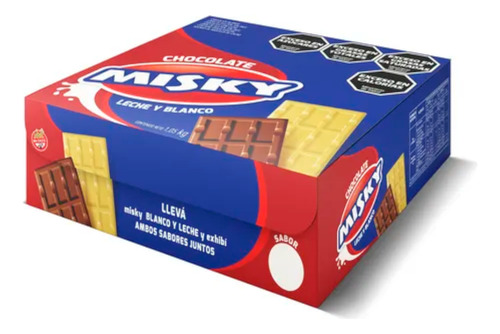 Chocolate Blanco Con Leche Misky Caja 21x50g