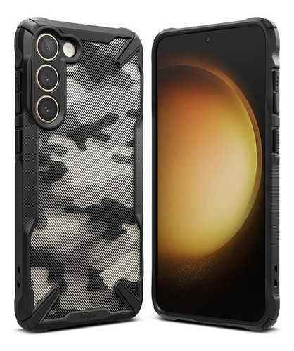 Capa Case Ringke Fusion X Camo Para Galaxy S23 6.1 - Preto