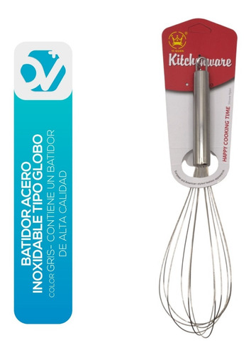 Imagen 1 de 4 de Batidor Acero Inoxidable Tipo Globo Para Cocina Repostería