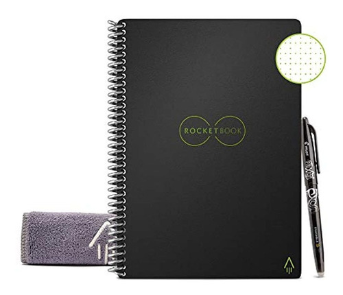 Rocketbook Smart Cuaderno Reutilizable  Bloc De Punto Ecoló