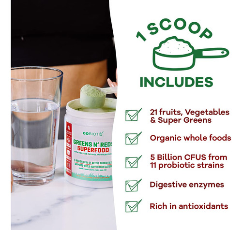 Gobiotix Polvo Superalimentos Rojos Y Verdes 2 Pack