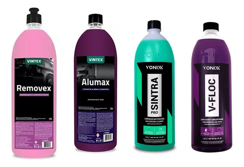 Kit Shampoo Removex + Alumax+ Sintra Pro V-floc 1,5l Vonixx*