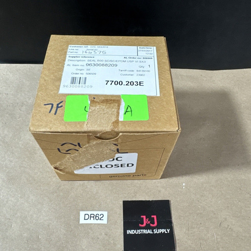 New Alfa Laval Seal R00 Sc/sc/epdm Usp Vi Sx3 9630088209 Jjg