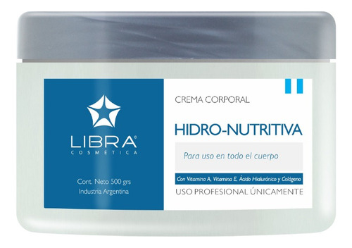 Crema Corporal Hidro-nutritiva Piel Seca 500grs Libra 