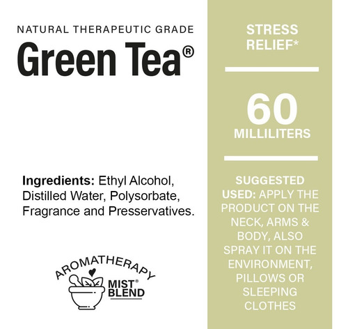 Aromaterapia Terapeutica Te Verde Crea Un Ambiente Relaja