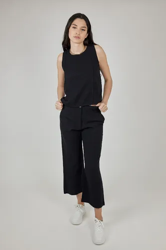 Pantalones anchos de lino new arrivals