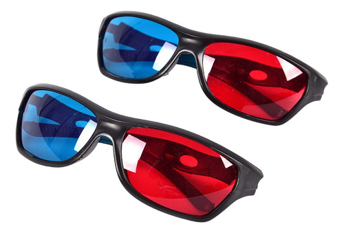 2x Lentes 3d Rojo Azul Cyan Anaglifo Tv Revistas Pc