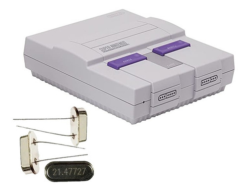 Imagem 3 de 3 de Kit Com 5 Pç Cristal 21.47727 Mhz - Super Nintendo Snes Ntsc