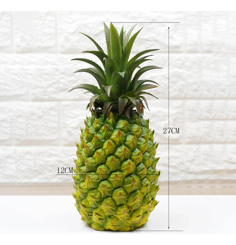 2 Pacotes De Abacaxi Artificial Moderno Estatueta De Frutas