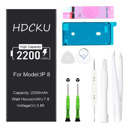Hdcku - Batera De Repuesto Para iPhone 8 (2200 Mah, A1863, A