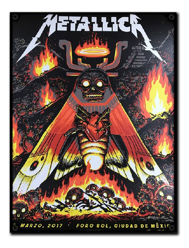 #303 - Cuadro Vintage 21 X 29 Cm / Metallica Rock - Poster