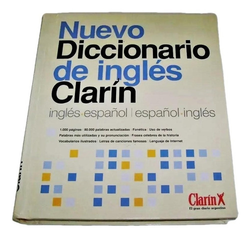 Nuevo Diccionario De Inglés Clarín 1000 Paginas, Impreso