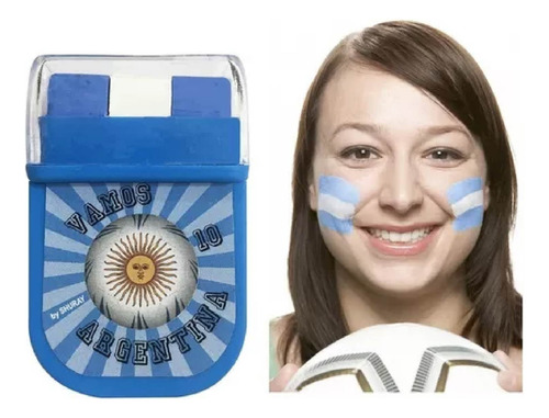 Kit X25 Maquillaje Pintura Mundial Argentina Copa America
