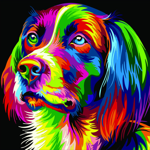 Vinilos Decorativos Art Vectores Animales 120x80cm