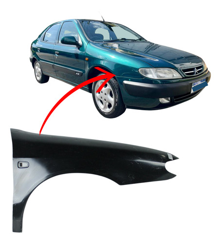 Paralama Xsara 1998 1999 2000 2001 Com Furo Pisca Direito