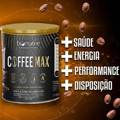 Biomarine Coffee Max Bebida Funcional 220g - Sem Glúten
