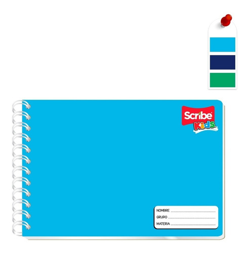 Cuaderno Scribe Kids Forma Italiana Cuadro Grande Espiral