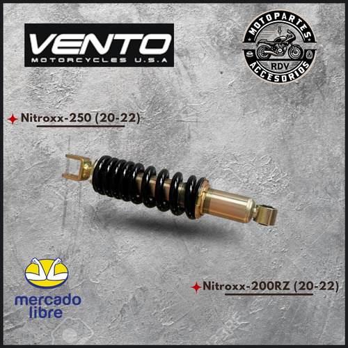 Amortiguador Trasero Vento Nitroxx-250/nitroxx-200 Rz