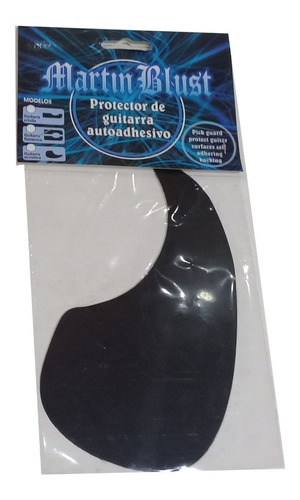 Pickguard Protector Autoadhesivo Para Guitarra Negro Liso