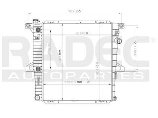 Radiador Ford Explorer 2008 L4/v6 2.3/3.0/4.0 Lts Auto