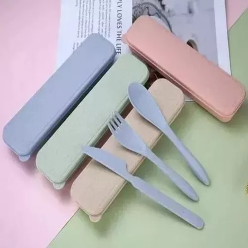 10 Juegos De Cubiertos Portátiles Cuchara Tenedor Cuchillo